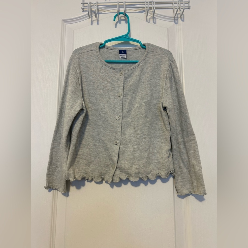 Old Navy Girls Gray Button Cardigan Sweater Size 5T